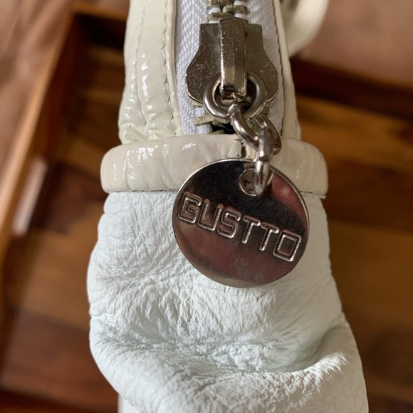 GUSSTO Black & White Leather Handbag - Picture 3 of 15